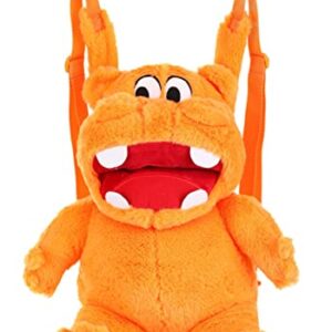 Orange Plush Backpack Hungry Hippos Standard