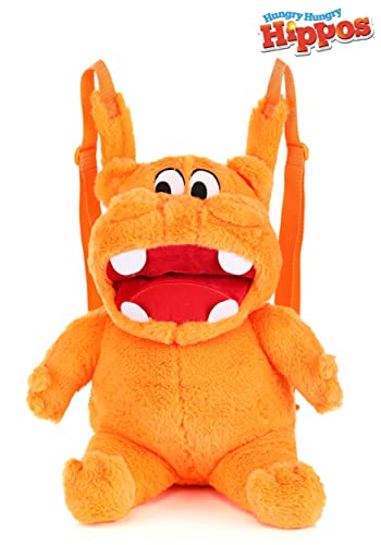 Orange Plush Backpack Hungry Hippos Standard