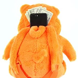 Orange Plush Backpack Hungry Hippos Standard