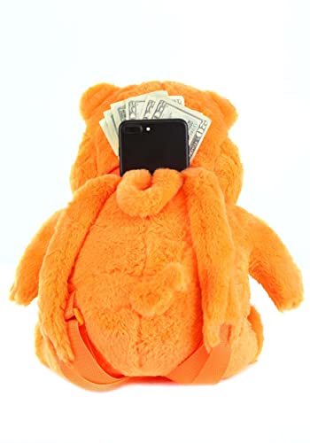 Orange Plush Backpack Hungry Hippos Standard