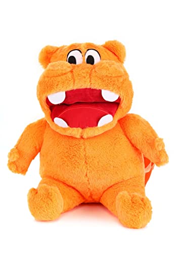 Orange Plush Backpack Hungry Hippos Standard