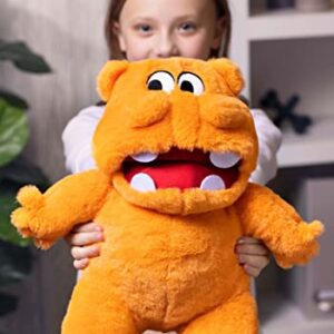 Orange Plush Backpack Hungry Hippos Standard