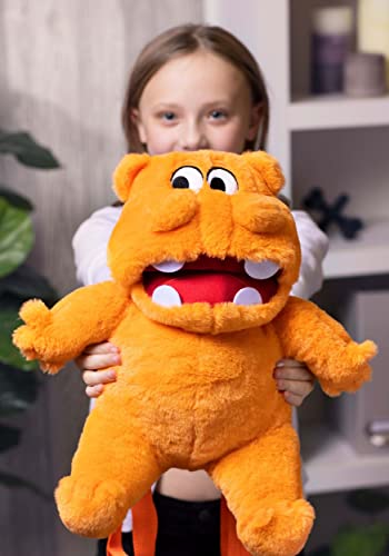 Orange Plush Backpack Hungry Hippos Standard