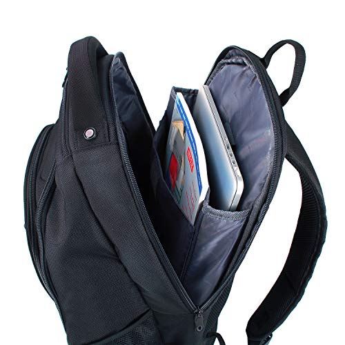 Alpine Swiss Oneida 15.6" Laptop Backpack With Tablet Sleeve & Mfg Warranty Black