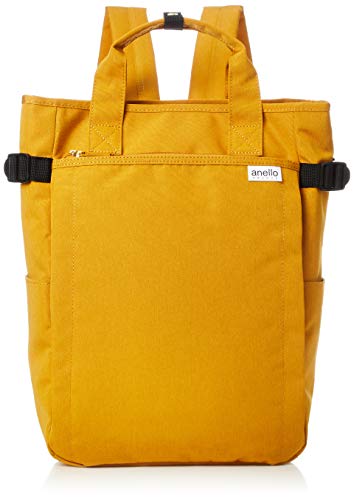 anello GRANDE(アネロ グランデ) Women 10 Pockets 2-Way Tote Backpack, Mustard