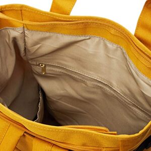 anello GRANDE(アネロ グランデ) Women 10 Pockets 2-Way Tote Backpack, Mustard