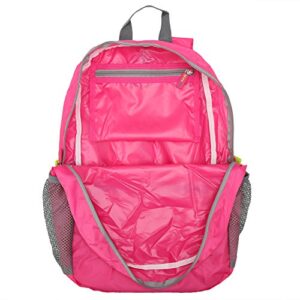 Packable Daypack - Evecase Lightweight Water Resistant Outdoor Hiking Backpack -Pink