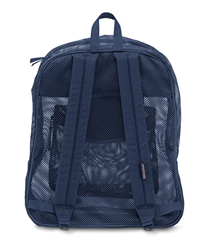 JanSport Mesh Pack - See Through Backpack Ideal for School or Beach Outtings, Navy