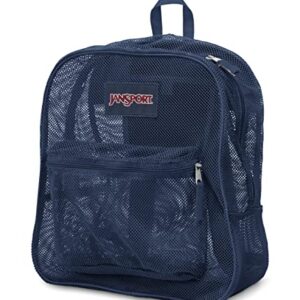 JanSport Mesh Pack - See Through Backpack Ideal for School or Beach Outtings, Navy