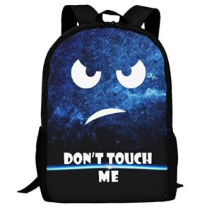 don’t touch me bag backpack student backpack cartoon backpack large capacity 17-inch backpack