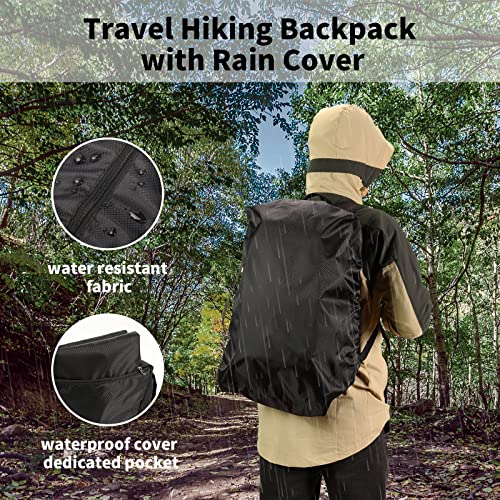 40L Hiking Backpack, Waterproof Lightweight Camping Backpack, Foldable Travel Backpack, Wear-Resistant Breathable Daypacks