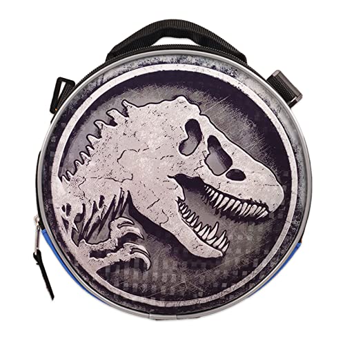 Fast Forward Jurassic World Backpack And Lunch Box Set - 16” Inch Jurassic World Backpack With Lunch Box Bundle with Water Bottle, Stickers, More | Jurassic World School Bag