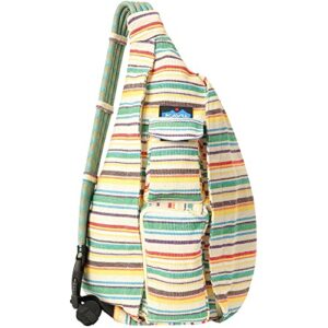 kavu interwoven rope bag sling crossbody backpack – prism stripe