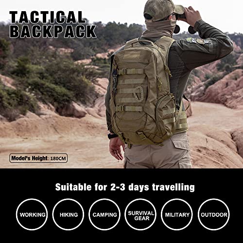 Mardingtop 35L Tactical Backpack+ 2.5L Hydration Bladder
