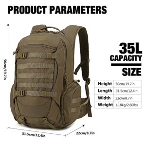 Mardingtop 35L Tactical Backpack+ 2.5L Hydration Bladder