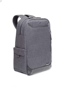 brenthaven collins backpack fits 15 inch laptop for school and office use– durable, protection from impact and compression (convertible tote-gray)