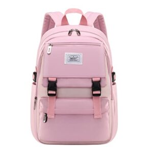 pink school bag backpack for teen boys girls elementary middle bookbag casual daypack for kids