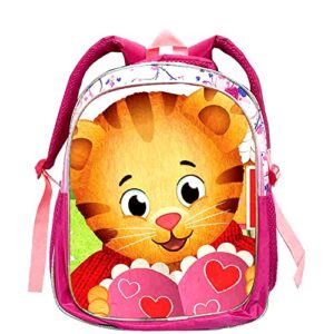 wriggy girls daniel the tiger school bookbag, student water proof backpack classic daypack for travel/outdoor, one size