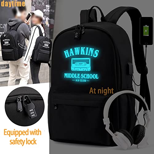 ANTOEUWORLD Stranger Backpack for Animation Traveling with Password