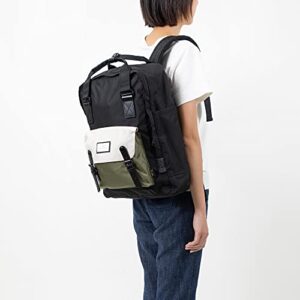 Doughnut Macaroon Jumanji Series 16L Travel School Ladies College Girls Lightweight Casual Daypacks Bag Backpack (Black x Slate Green)