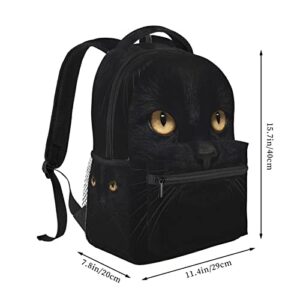 Qurdtt Cat Pattern Backpack School Bag Students Bookbag Travel Daypack for Boys Girls Teens