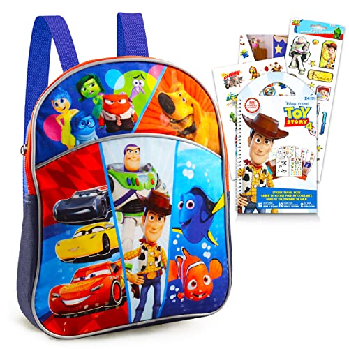 Toy Story Mini Backpack for Boys Girls Toddlers Kids - Bundle with Lightyear Mini Backpack with Toy Story Stickers | Inside Out, Cars, Up, Finding Nemo