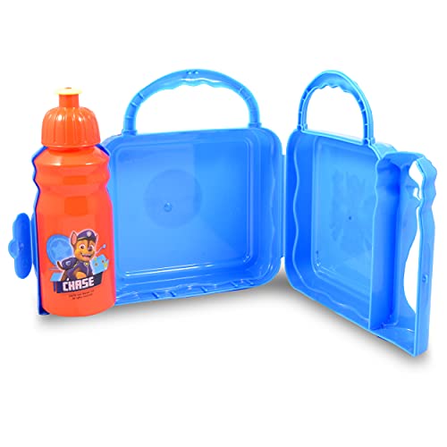 Nick Shop Paw Patrol School Backpack With Lunch Box For Kids, Boys ~ 5 Pc Bundle With 16" Paw Patrol School Bag, Water Bottle, Stickers and More School Supplies