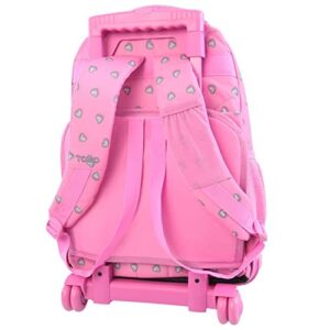 Totto Morral Rue Bomper Ruled Backpack with Wheels, Adults Unisex, Pink (Pink), One Size