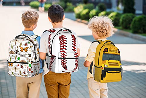 Insect School Computer Backpacks Book Bag For Boys Girls Travel Hiking Camping Daypack