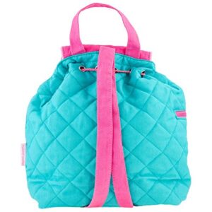 Stephen Joseph Kids' Unisex Toddler Back to School, Quilted Backpack, Hedgehog Turquoise, One Size