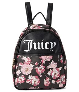 juicy couture shout it out small backpack pretty rose black one size