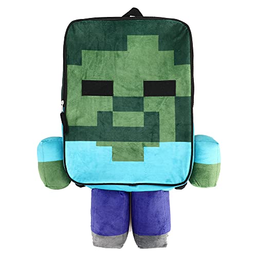 Minecraft Steve Youth Plush Character Backpack