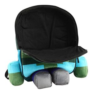 Minecraft Steve Youth Plush Character Backpack