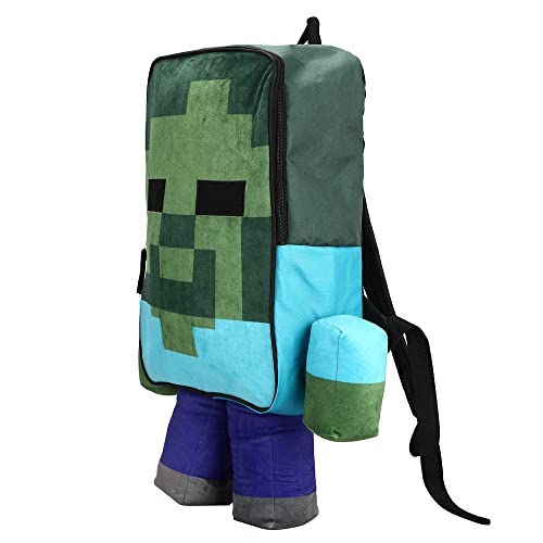 Minecraft Steve Youth Plush Character Backpack