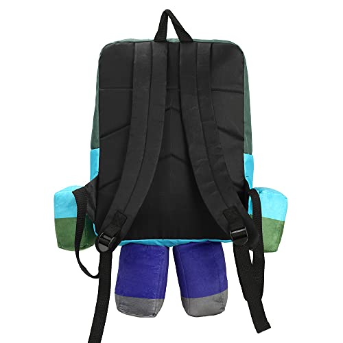 Minecraft Steve Youth Plush Character Backpack