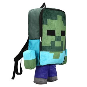 Minecraft Steve Youth Plush Character Backpack