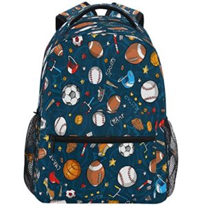 baseball backpacks for boys football sport theme school backpack bookbags for kids students