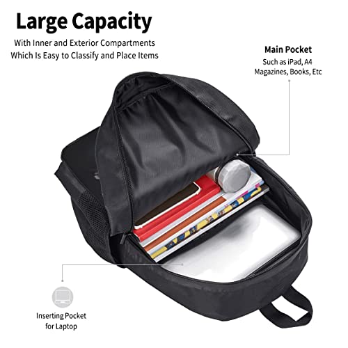 OTRPLIR Anime Backpack Durable Bookbag 17 Inch Large Capacity Laptop Bags 3D Printed Manga Daypacks