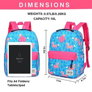 HITOP Kids Girls Backpack Lightweight for School Cute Preschool Backpack for Toddler