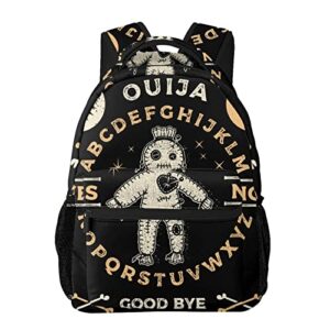 Fashion Rucksack Large Capacity Anti-Theft Multipurpose Carry On Bag Backpack for Sports Travel Bicycle - Ouija Board with A Voodoo Doll Occultism Set, Travel Hiking & Camping Rucksack