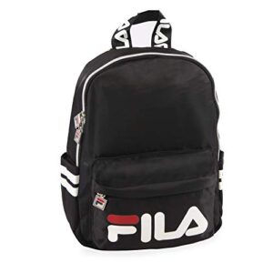 fila backpack, black, 12″