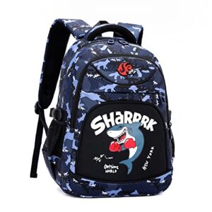 shark backpack for boys, camo bookbags for boys, boys backpacks for kids elementary
