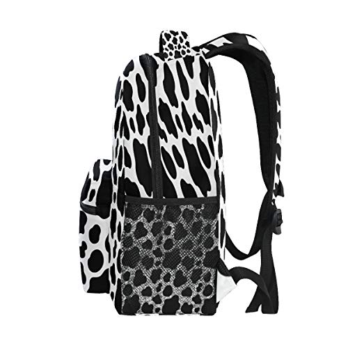 Backpack Geometrical Cow Animal Print Travel Daypack Large Capacity Rucksack High School Book Bag Computer Laptop Bag for Girls Boys Women Men