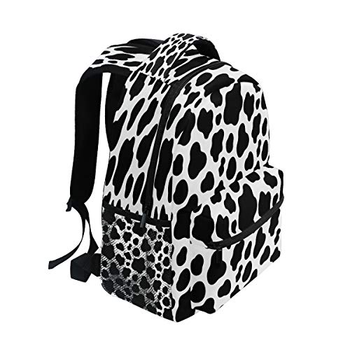 Backpack Geometrical Cow Animal Print Travel Daypack Large Capacity Rucksack High School Book Bag Computer Laptop Bag for Girls Boys Women Men