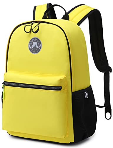 Lohol Lightweight & Casual Daypacks for Men, Women & Students, Perfect Daily Backpack for School, Work, and Travel (Yellow)