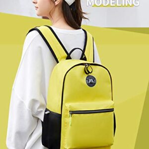 Lohol Lightweight & Casual Daypacks for Men, Women & Students, Perfect Daily Backpack for School, Work, and Travel (Yellow)