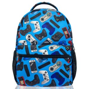 funny video game backpack, large 17-inch laptop travel laptop daypack school bag with multiple pockets for men women boys girls
