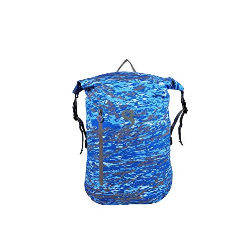 geckobrands Endeavor Waterproof Backpack, Ocean geckoflage