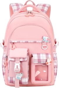 rcuyyl cute backpack elementary bookbags middle school bags waterproof bookbag multifunction casual daypack laptop travel bag