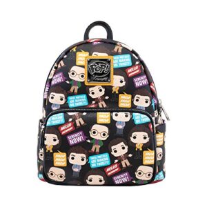 loungefly pop seinfeld mini cosplay backpack exclusive, multicolor